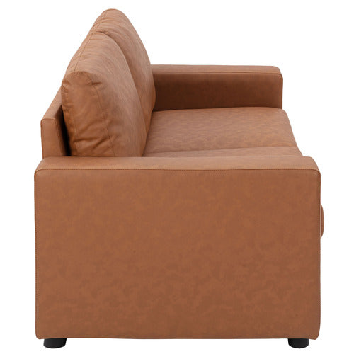 JACK 2 SEATER FAUX LEATHER SOFA