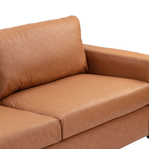 JACK 3 SEATER FAUX LEATHER SOFA