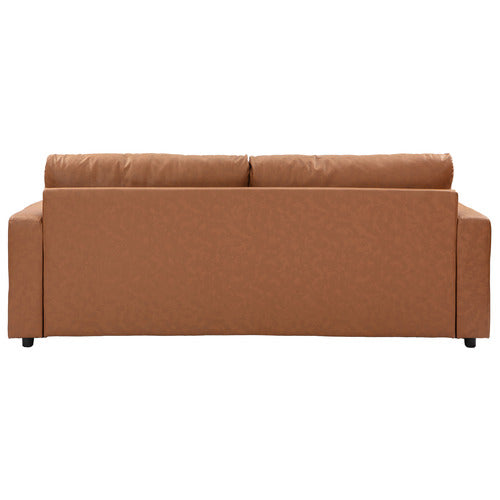 JACK 3 SEATER FAUX LEATHER SOFA