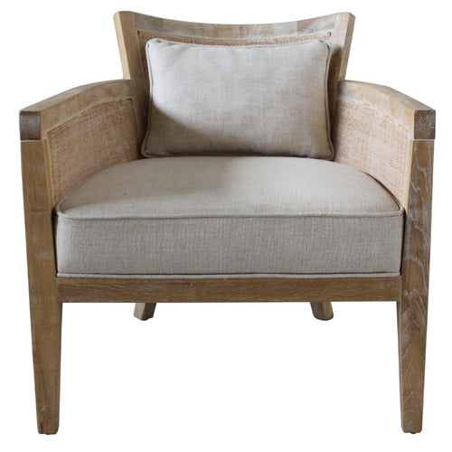 NATURALLY PROVINICIAL JACLYN OAK WOOD ARMCHAIR