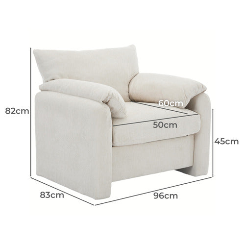 CASSINGTON HOME JACQUE CHENILLE ARMCHAIR