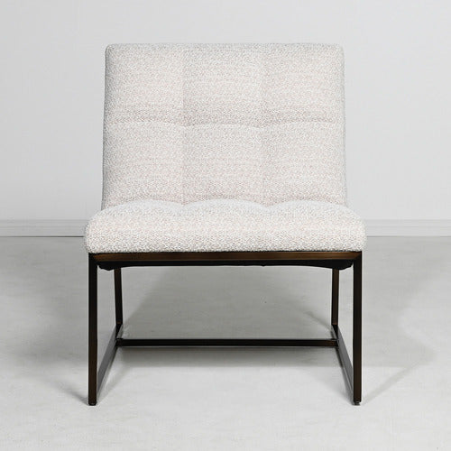 STUDIO HOME STONE GREY WEAVE MID CENTURY 2 SEATER SOFA