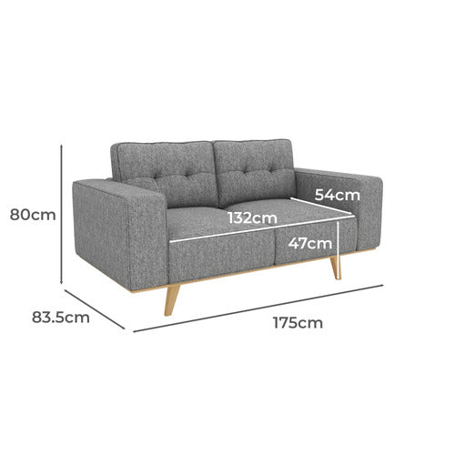 SOUTHERN STYLERS JAGODA 2 SEATER UPHOLSTERED SOFA