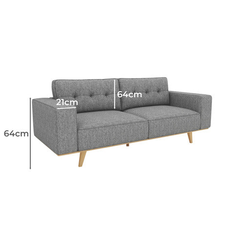 SOUTHERN STYLERS JAGODA 3 SEATER UPHOLSTERED SOFA
