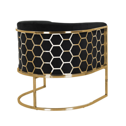 SOUTHERN STYLERS JARDINE VELVET ARMCHAIR