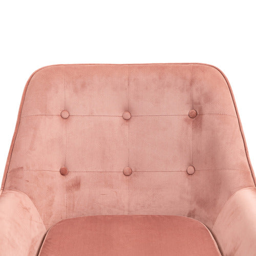 EVIE HOME JESSE VELVET ARMCHAIR