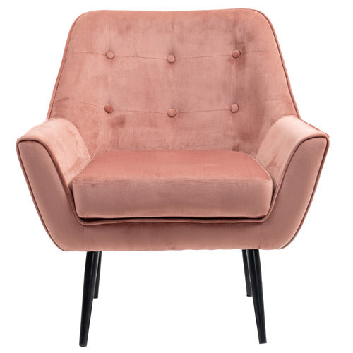 EVIE HOME JESSE VELVET ARMCHAIR