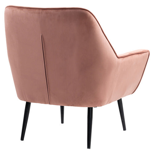 EVIE HOME JESSE VELVET ARMCHAIR