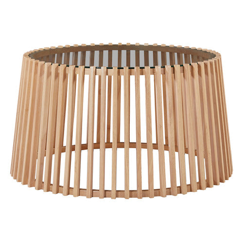 INNOVA STUDIO JILLIAN EUCALYPTUS WOOD COFFEE TABLE