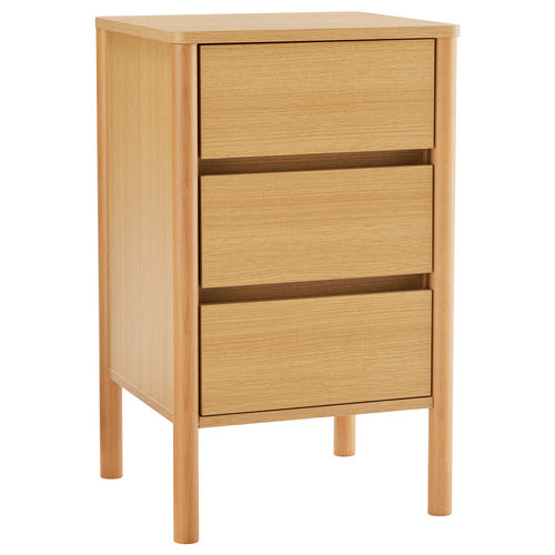 JIMMY 3 DRAWER BEDSIDE TABLE