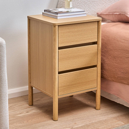 JIMMY 3 DRAWER BEDSIDE TABLE