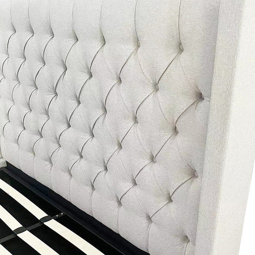 SOUTHERN STYLERS JIWON UPHOLSTERED GAS LIFT STORAGE BED