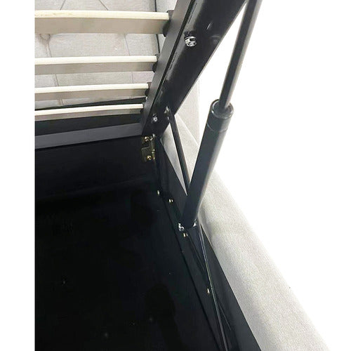 SOUTHERN STYLERS JIWON UPHOLSTERED GAS LIFT STORAGE BED