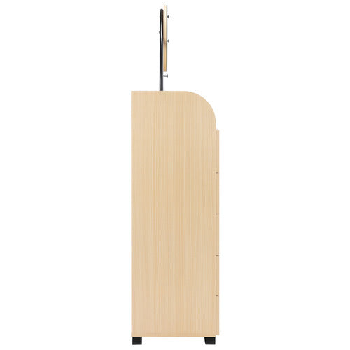 JOANE ARCHED ENTRYWAY WARDROBE WITH MIRROR