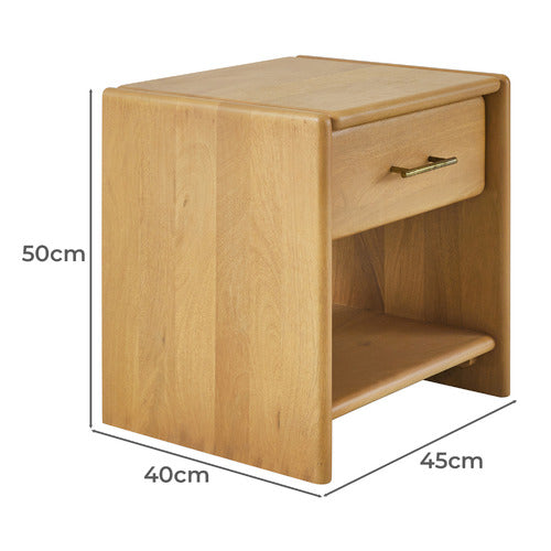 JOEY MANGO WOOD BEDSIDE TABLE