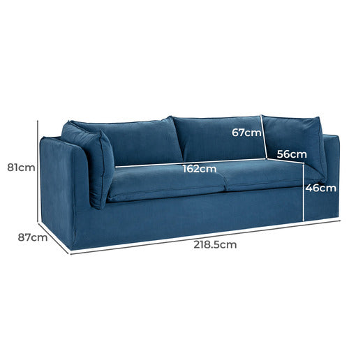 JUDE 3 SEATER SLIPCOVER SOFA