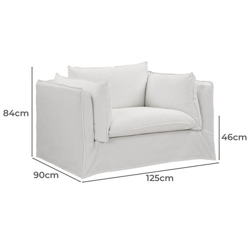 JUDE OVERSIZED SLIPCOVER ARMCHAIR