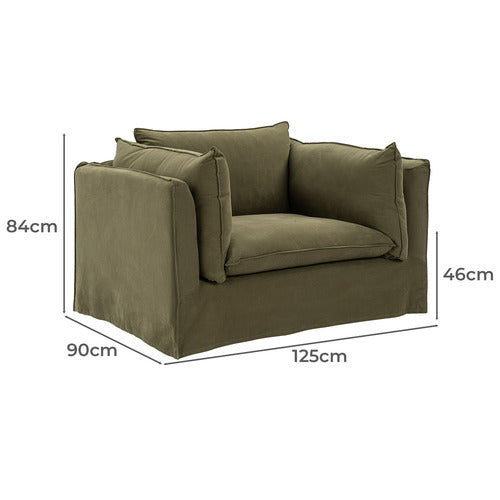 JUDE OVERSIZED SLIPCOVER ARMCHAIR