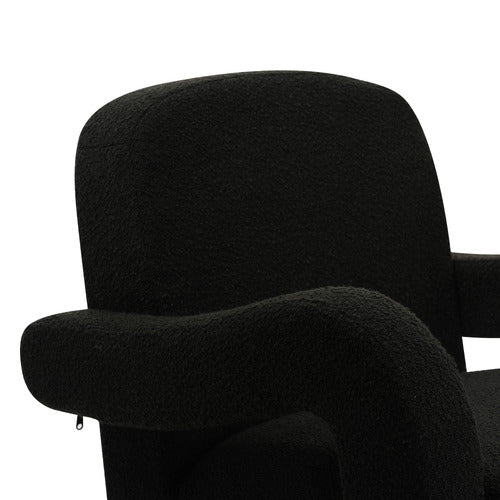EVER DREAMING LIVING JULIAN BOUCLE ACCENT CHAIR