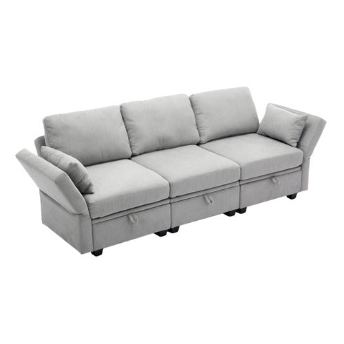 CASSINGTON HOME JUNO 3 SEATER UPHOLSTERED SOFA WITH STORAGE