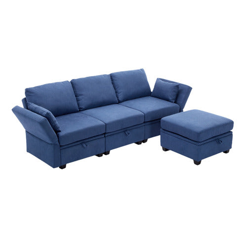 CASSINGTON HOME JUNO 3 SEATER MODULAR SOFA & OTTOMAN SET