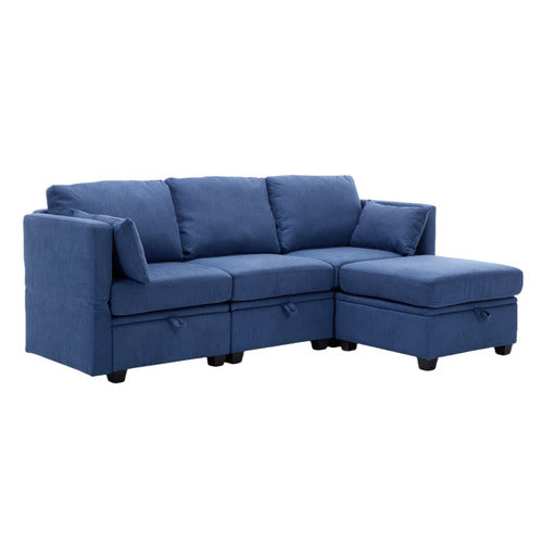 CASSINGTON HOME JUNO 3 SEATER MODULAR SOFA & OTTOMAN SET
