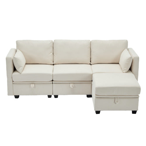 CASSINGTON HOME JUNO 3 SEATER MODULAR SOFA & OTTOMAN SET