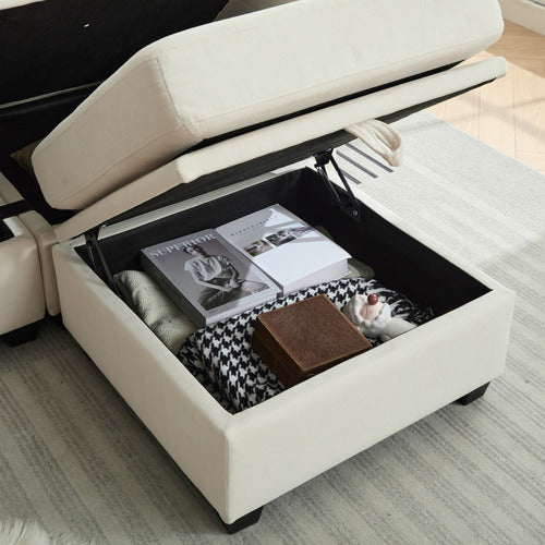 CASSINGTON HOME JUNO 3 SEATER MODULAR SOFA & OTTOMAN SET