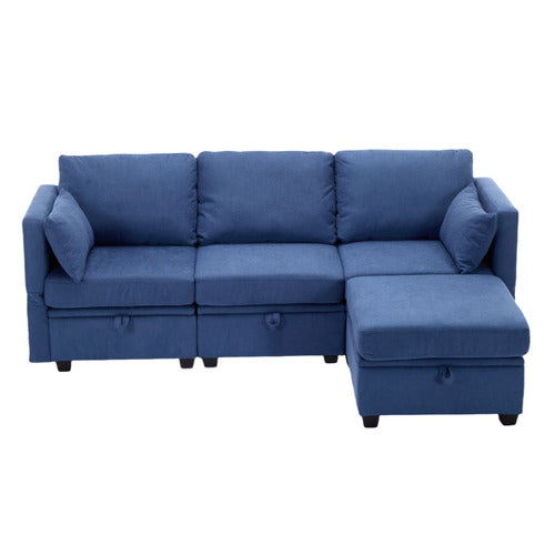 CASSINGTON HOME JUNO 3 SEATER MODULAR SOFA & OTTOMAN SET
