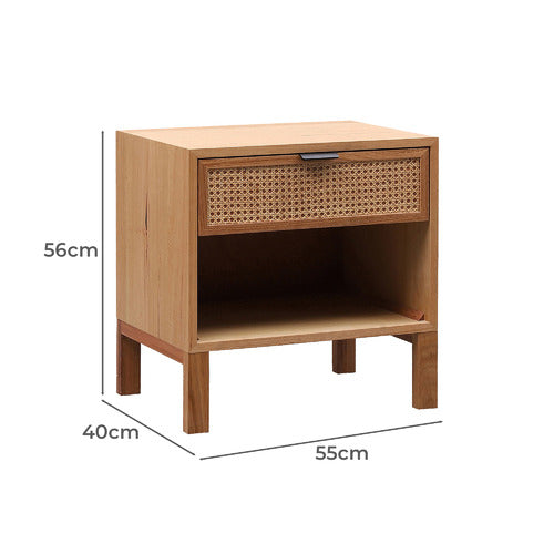 EVERGREEN HOME JAVA MESSMATE BEDSIDE TABLE