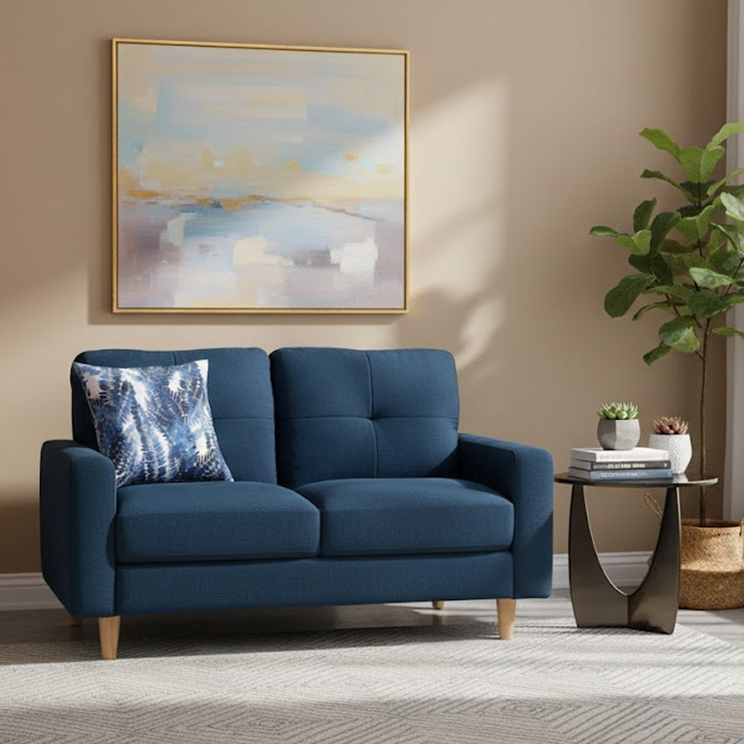 KELLER FABRIC 2 SEATER NAVY BLUE