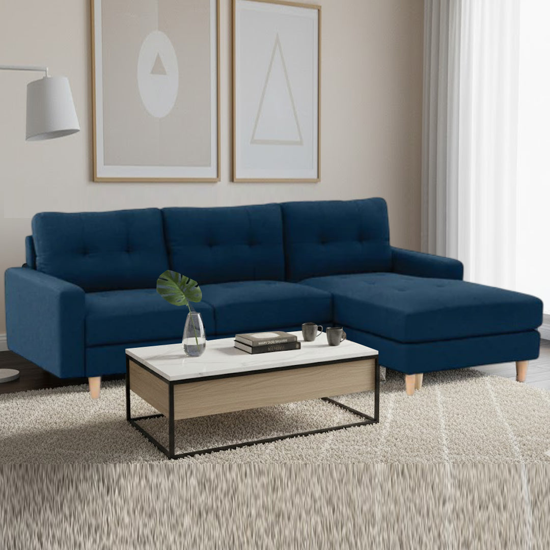 KELLER FABRIC 3 SEAT RHF CHAISE NAVY
