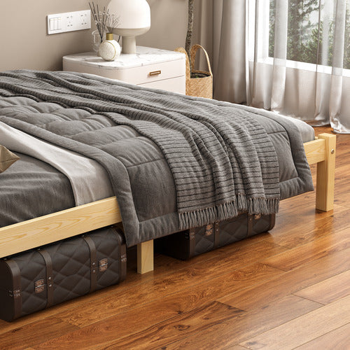 HOXTON ROOM KAEDA PINE WOOD BED WITH STORAGE
