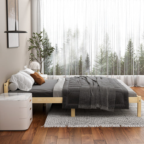 HOXTON ROOM KAEDA PINE WOOD BED