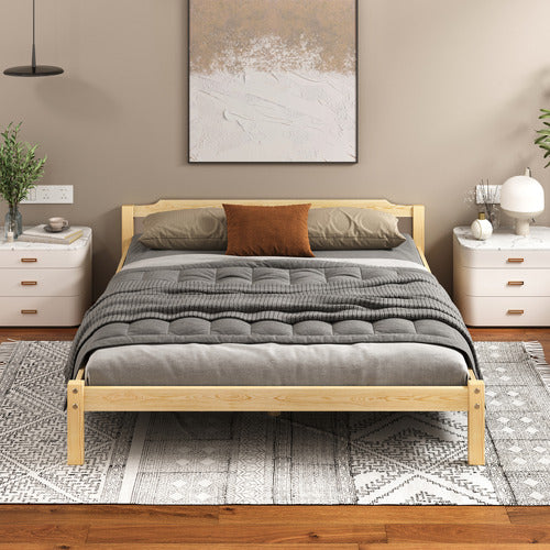 HOXTON ROOM KAEDA PINE WOOD BED