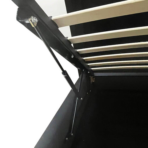 SOUTHERN STYLERS KAI VELVET GAS LIFT STORAGE BED