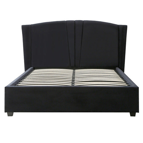 SOUTHERN STYLERS KAI VELVET GAS LIFT STORAGE BED