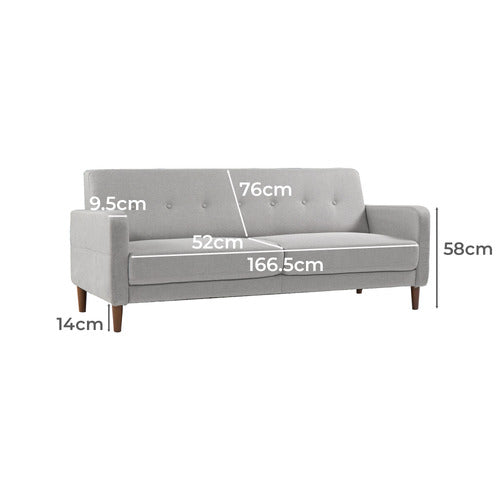 STUDIO HOME KAIRO 3 SEATER SOFA