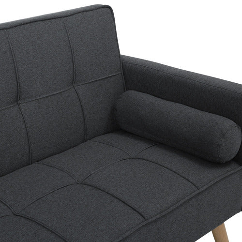 HAVEN COVE FURNITURE KASH 3 SEATER LINEN DOUBLE SOFA BED