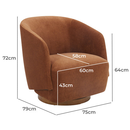 KELLY SWIVEL ARMCHAIR