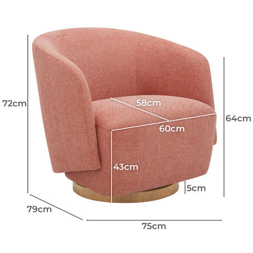 KELLY SWIVEL ARMCHAIR