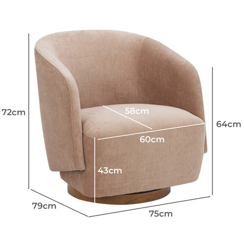 KELLY SWIVEL ARMCHAIR