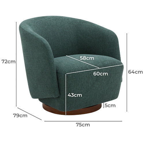 KELLY SWIVEL ARMCHAIR