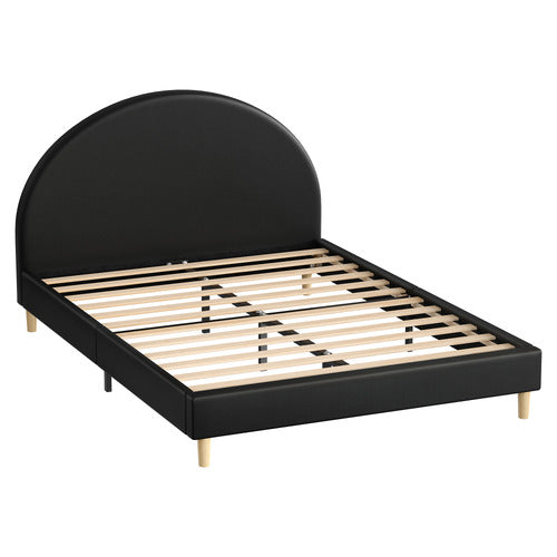 HOXTON ROOM KENYATTA FAUX LEATHER PLATFORM BED