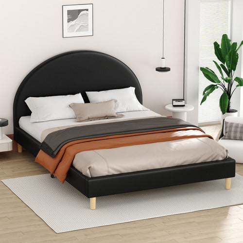 HOXTON ROOM KENYATTA FAUX LEATHER PLATFORM BED