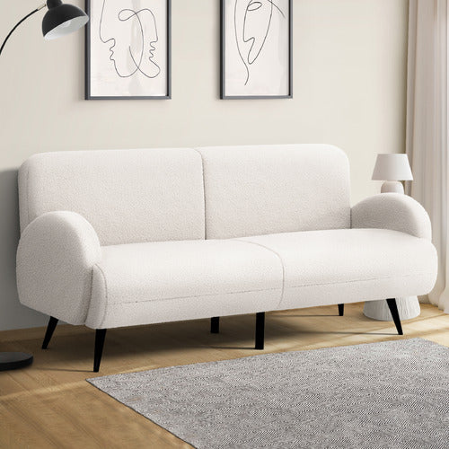 LIVING FUSION KIAN 3 SEATER BOUCLE SOFA