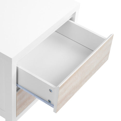 WHITEWASH KINGSCLIFF BEDSIDE TABLE