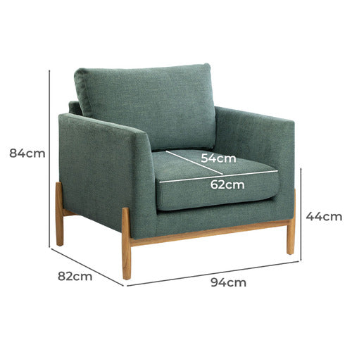 KIRRA UPHOLSTERED ARMCHAIR