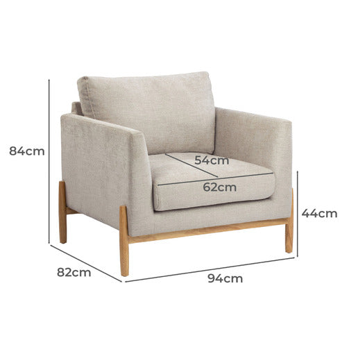 KIRRA UPHOLSTERED ARMCHAIR
