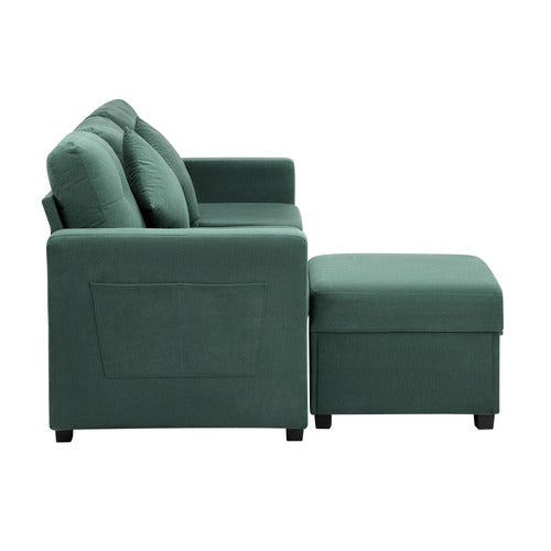 LIVING FUSION KIVA 3 SEATER SOFA & OTTOMAN SET